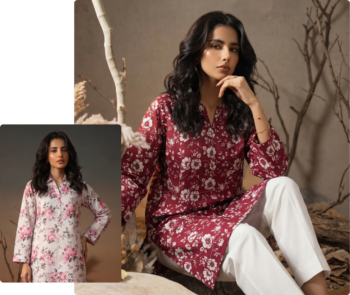 unstitched 2 piece lawn suit women summer collection