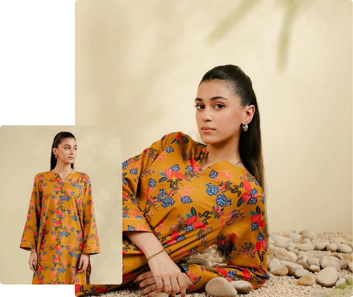 floral unstitched lawn suit summer outfit